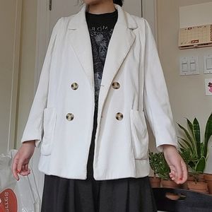 Anthropologie Cartonnier cream corduroy jacket